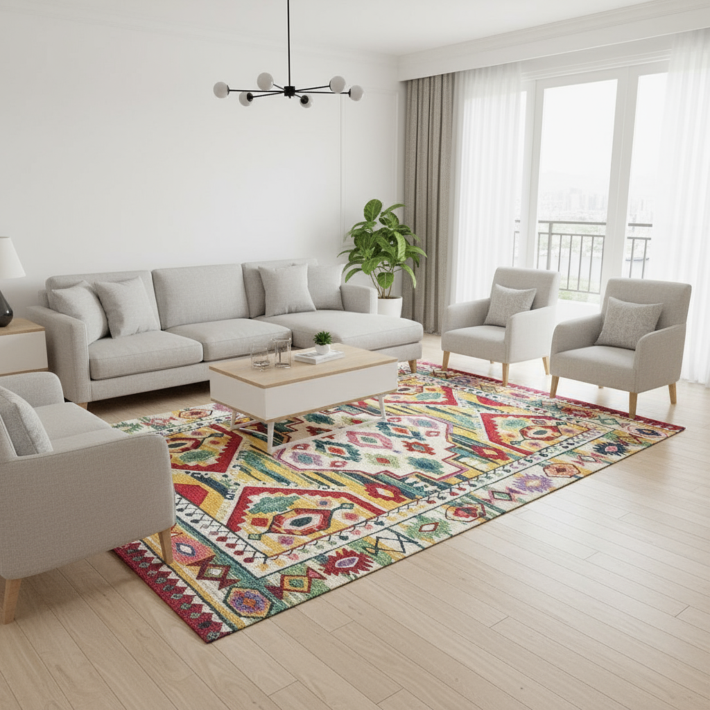 Tapis Berbère Coloré - Élégance et Confort pour Votre Intérieur