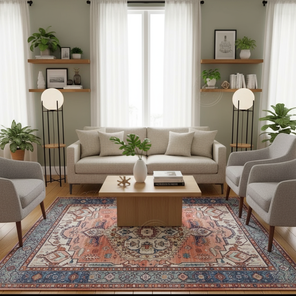 Tapis Berbère Cosy Géométrique - Élégance et Confort avec le Tapis Berbère Géométrique