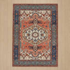 Tapis Berbère Cosy Géométrique - Élégance et Confort avec le Tapis Berbère Géométrique Orange / 50x80cm