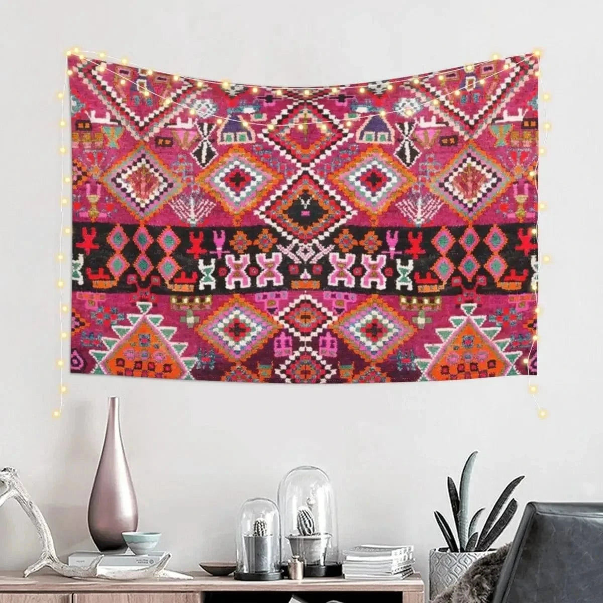 Ma boutique Tapis berbère décoration murale Rose