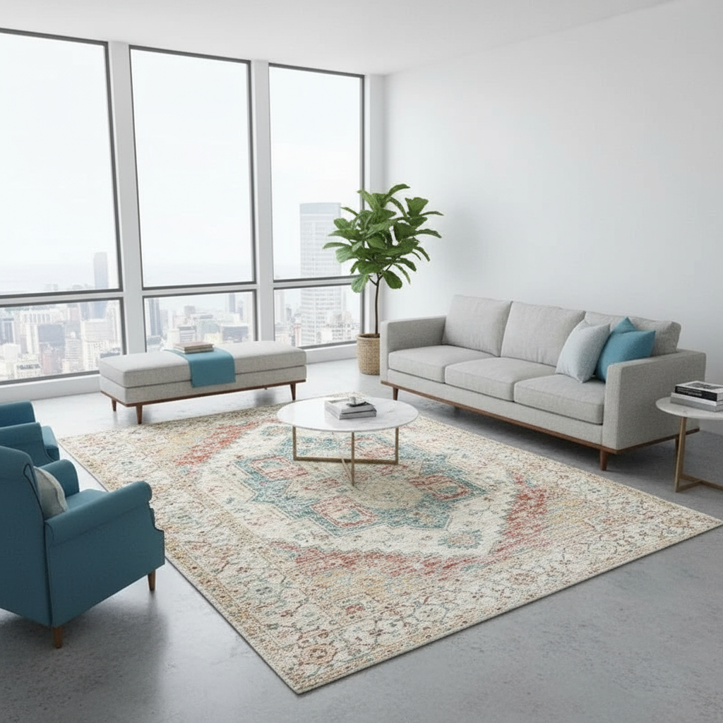 Tapis Berbère déteint - Élégance et authenticité pour votre intérieur