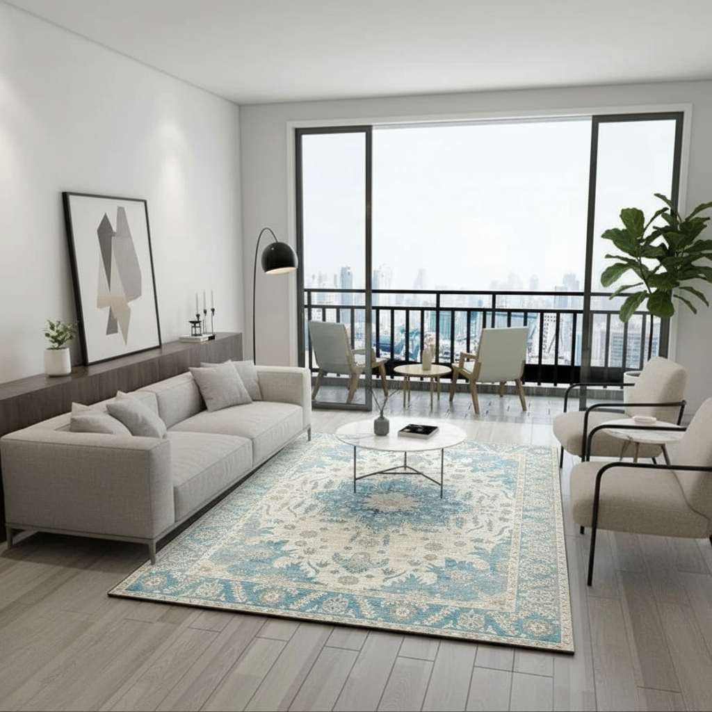 Tapis Berbère Flocon de Neige - Élégance et Authenticité pour Votre Intérieur