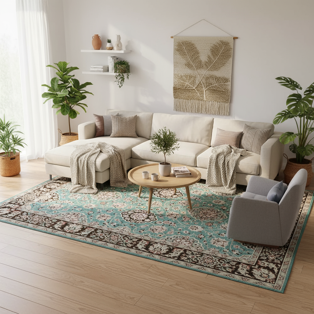 Tapis Berbère Floral Cosy - Élégance et Confort pour votre Intérieur