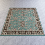 Tapis Berbère Floral Cosy - Élégance et Confort pour votre Intérieur Vert / 50x80cm
