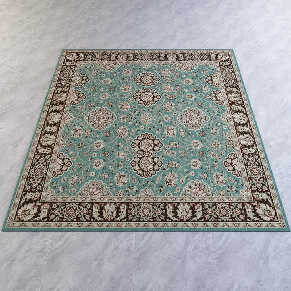 Tapis Berbère Floral Cosy - Élégance et Confort pour votre Intérieur Vert / 50x80cm