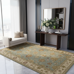 Tapis Berbère Floral Doré - Élégance et Style pour Votre Intérieur