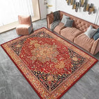 Cosysol Rouge / 50x80cm small mat Tapis Berbère Floral Rouge Vif Doré