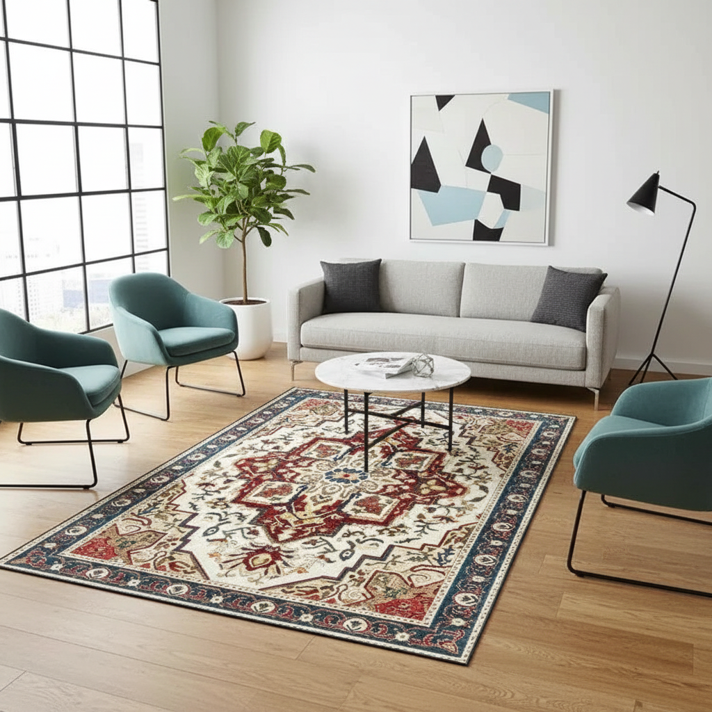 Tapis Berbère Géométrique Artistique de Qualité Supérieure