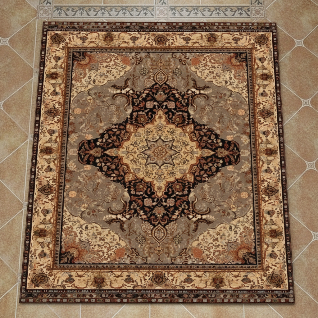 Tapis Berbère Maron Éclatante - Élégance et Authenticité pour Votre Intérieur Marron / 50x80cm