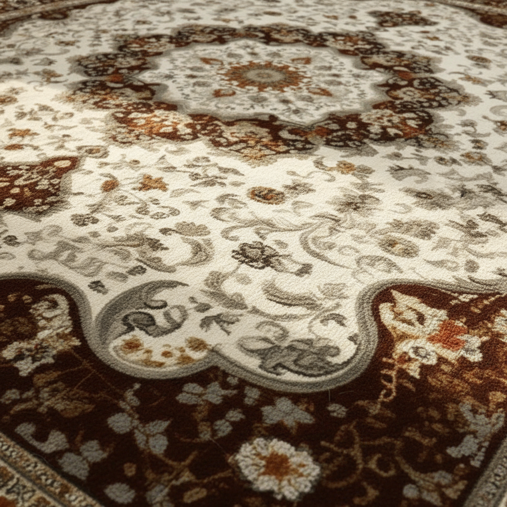 Tapis Berbère Maron Rétro Éclatant pour une Décoration Unique