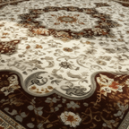 Tapis Berbère Maron Rétro Éclatant pour une Décoration Unique