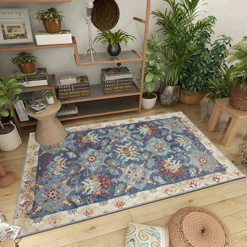 Cosysol Bleu / 50x80cm small mat Tapis Berbère motif bleu