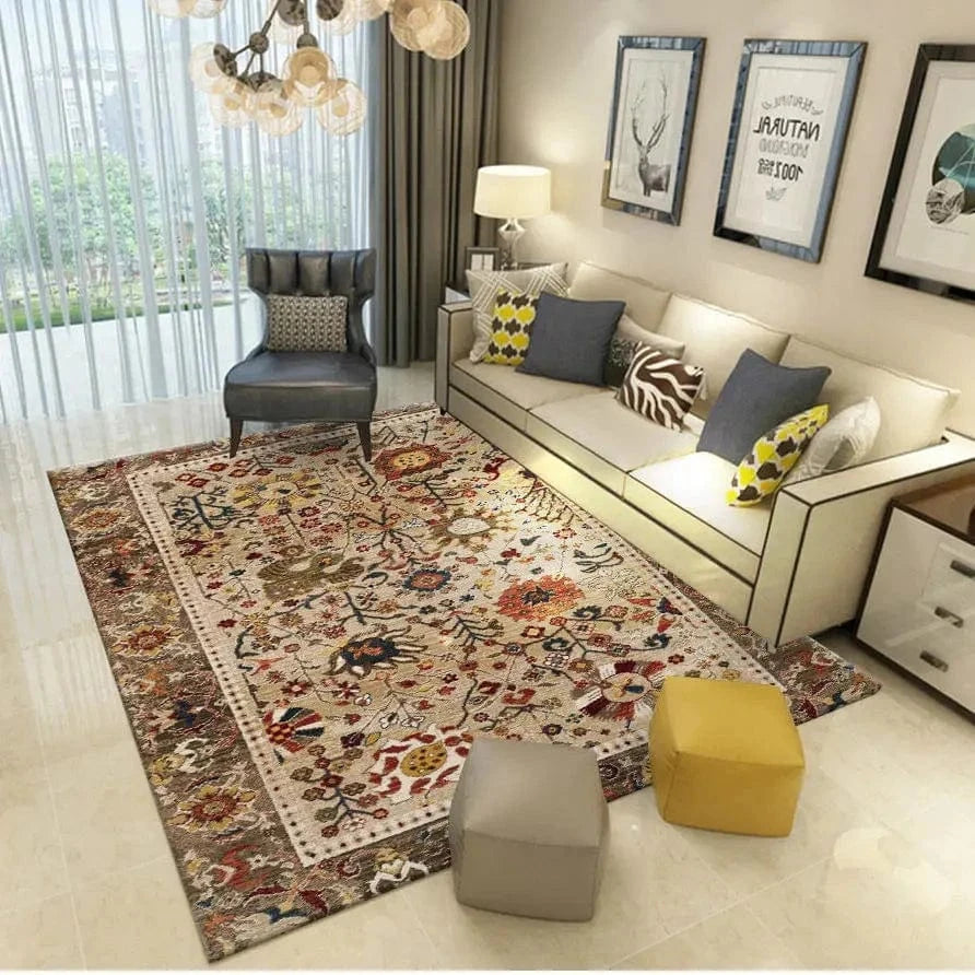 Cosysol Marron / 50x80cm small mat Tapis Berbère rétro classique Maron
