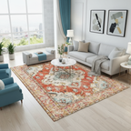 Tapis Berbère Rétro Rouge - Élégance et Style Unique pour Votre Intérieur