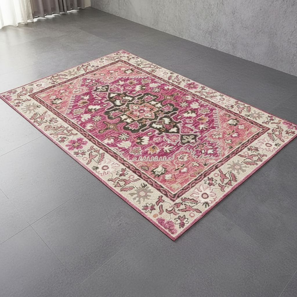 Tapis Berbère Rose Coloré - Élégance et Style pour Votre Intérieur Rose / 50x80cm