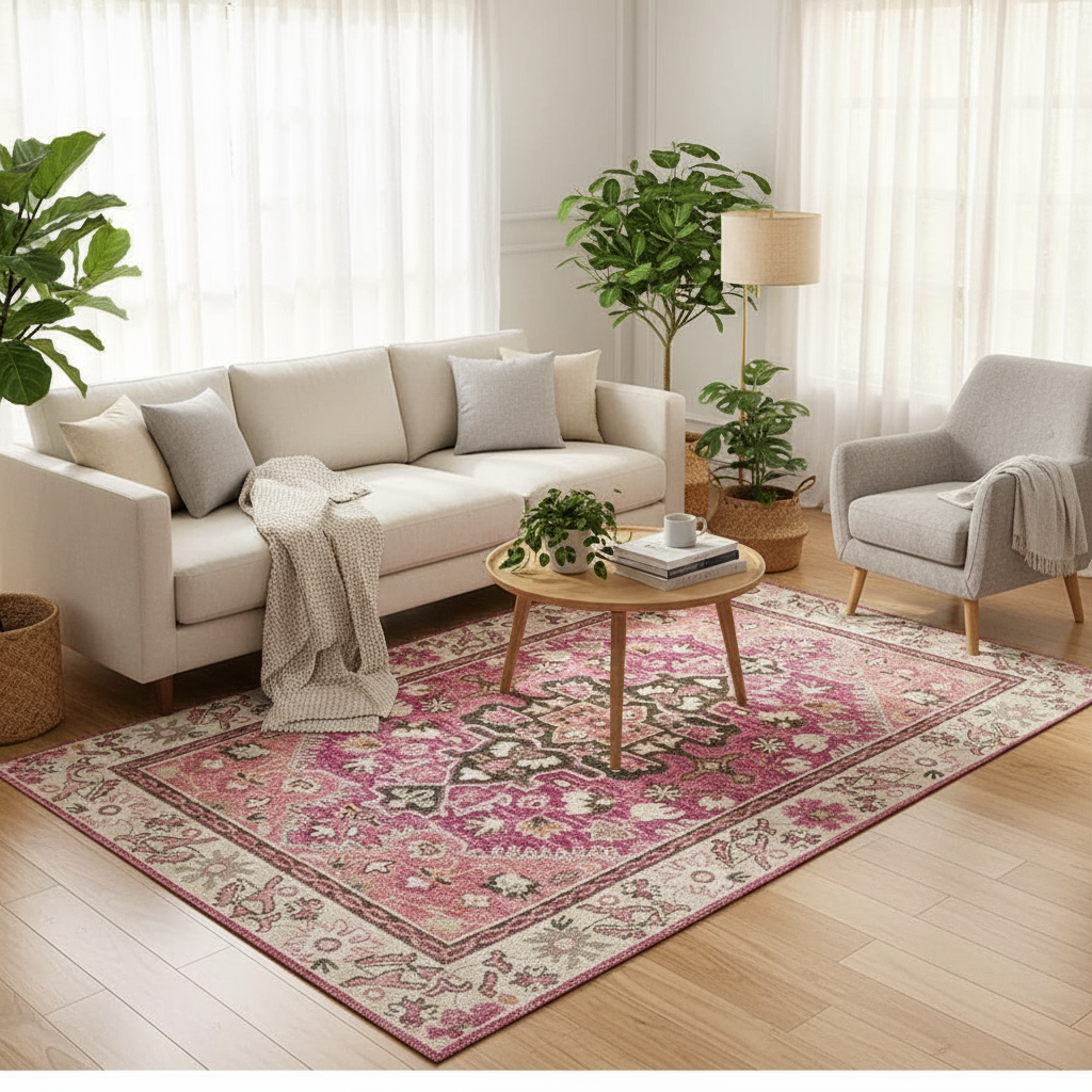 Tapis Berbère Rose Coloré - Élégance et Style pour Votre Intérieur