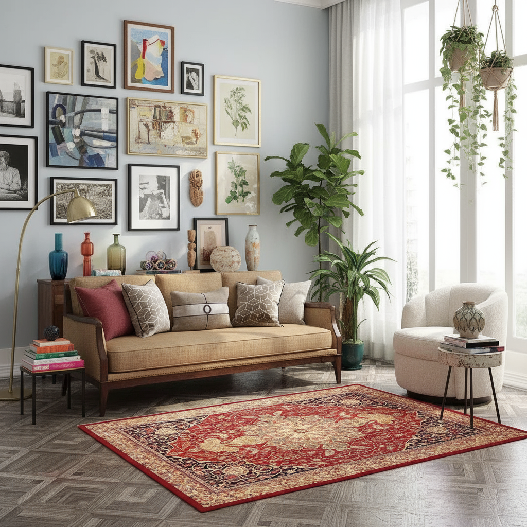 Tapis Berbère Rouge Éclatant - Élégance et Authenticité dans Votre Décor