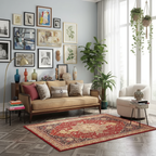 Tapis Berbère Rouge Éclatant - Élégance et Authenticité dans Votre Décor