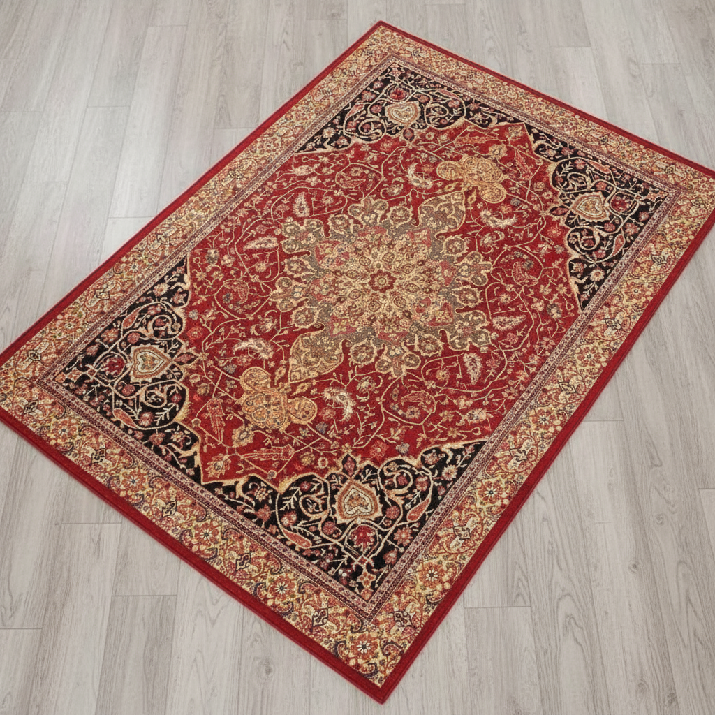 Tapis Berbère Rouge Éclatant - Élégance et Authenticité dans Votre Décor