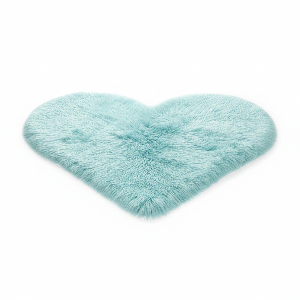 Tapis cœur bleu - 4