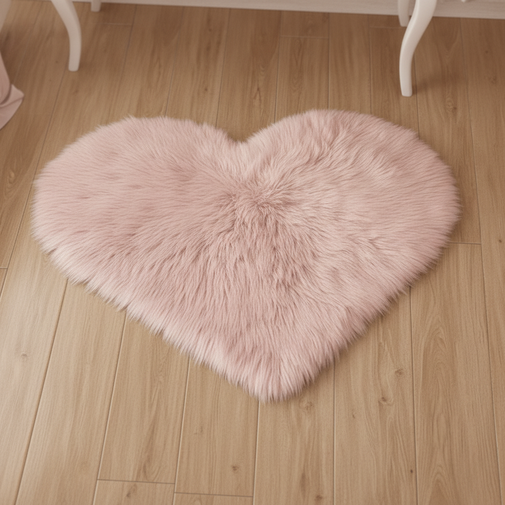 Tapis cœur rose - Image 5