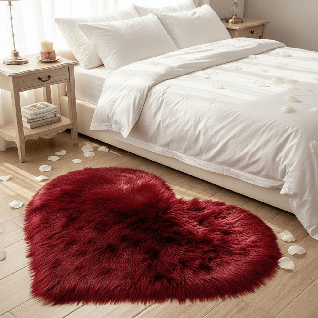 Tapis cœur rouge - 1