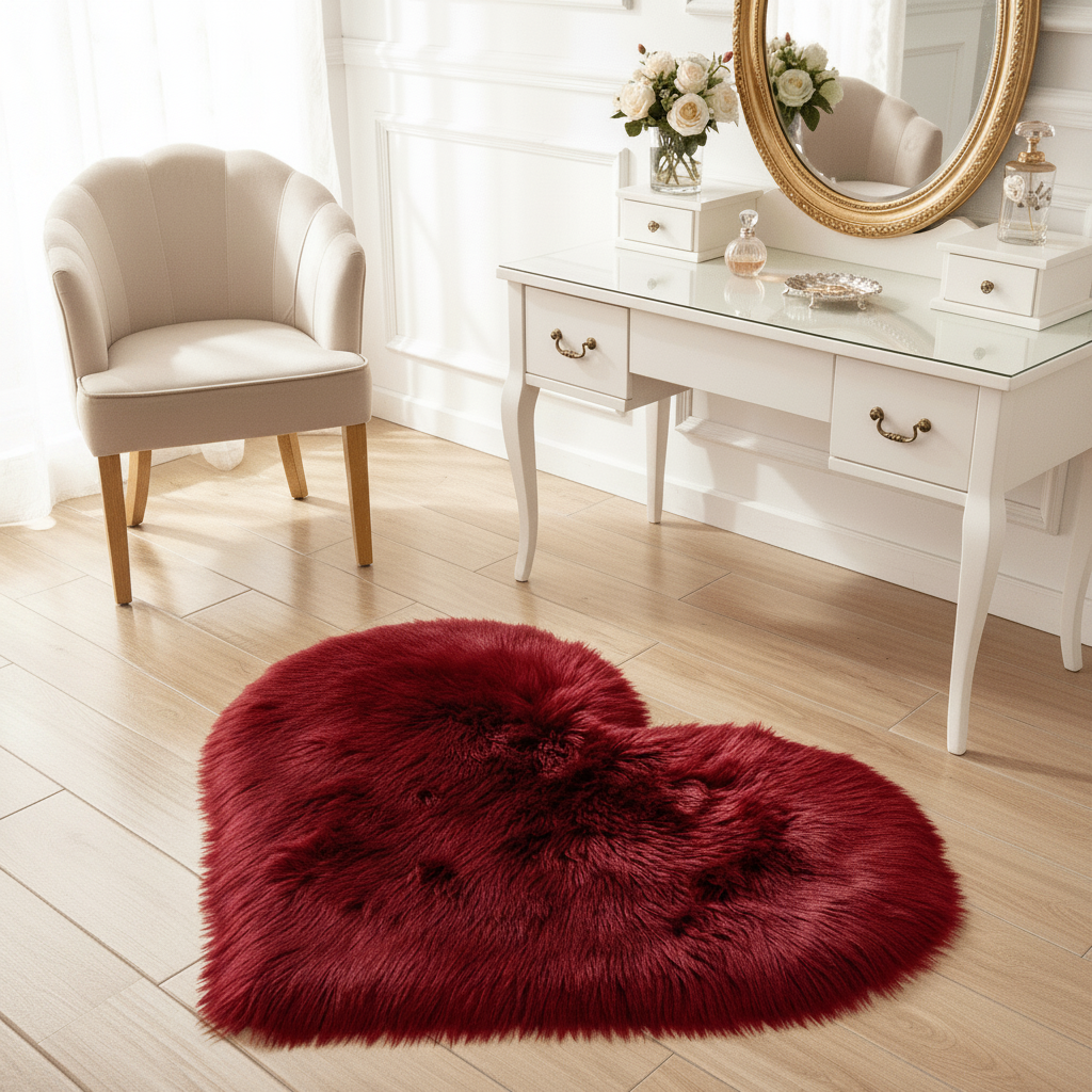 Tapis cœur rouge - 5