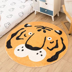 Ma boutique Orange / 40 Tapis chambre bébé rond Tigre rigolo