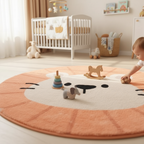 Tapis chambre bébé souris rond petite souris pour un espace douillet