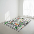 Tapis chambre d'enfant route de dessin animé