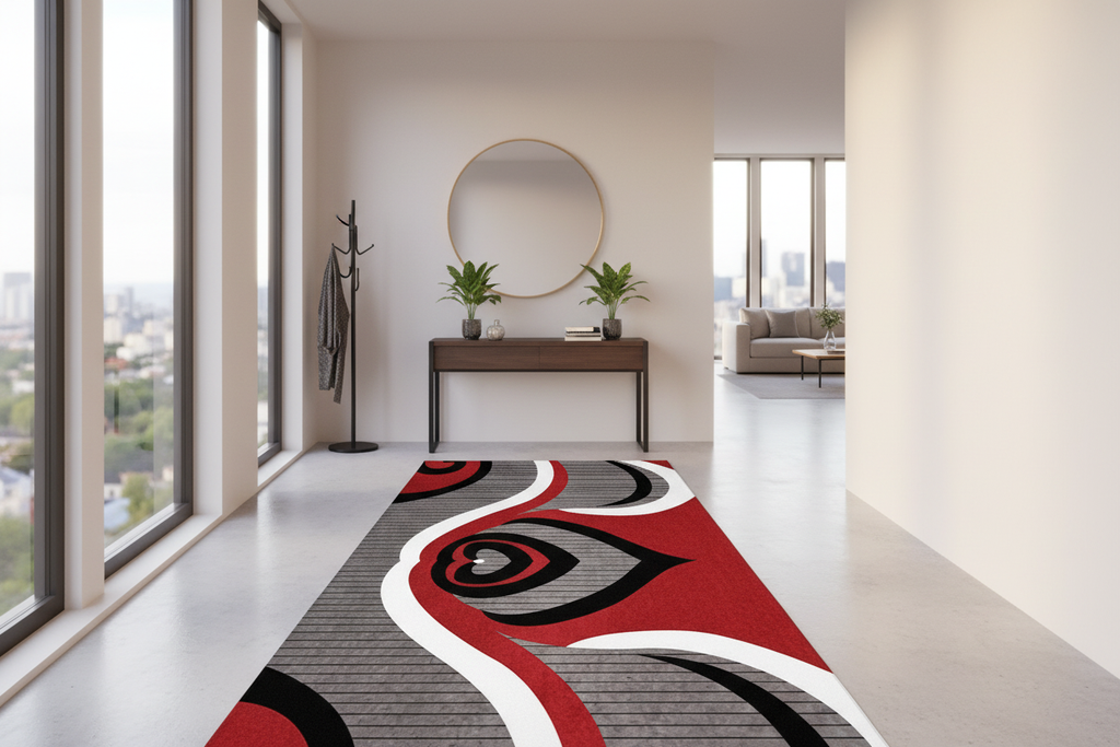 Tapis couloir géométrique - Entrée de maison