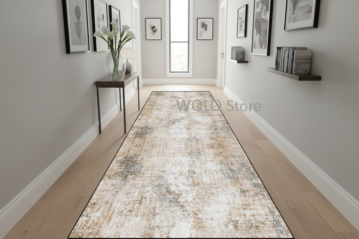 Tapis couloir rayures - Représentation exacte couloir moderne