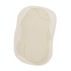 Tapis crème forme irrégulière pour salon élégant