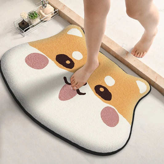 Tapis de bain chien mignon — Douceur & Sérénité pour votre salle de bain