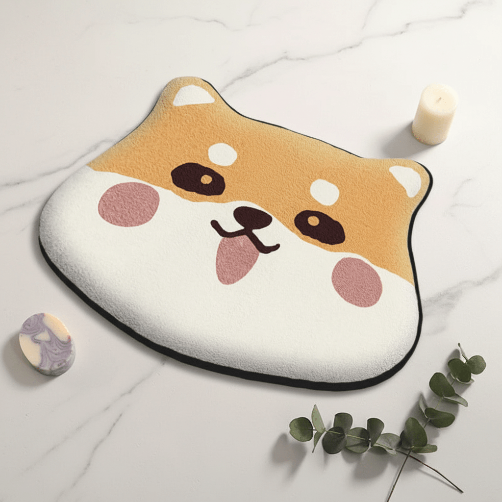 Tapis de bain chien mignon — Douceur & Sérénité pour votre salle de bain