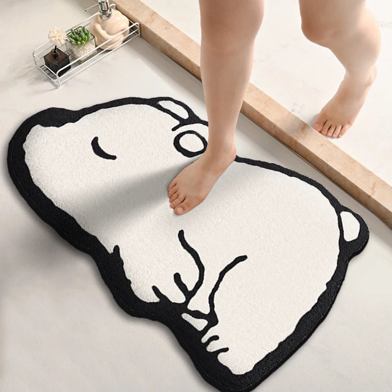 Tapis de bain ours dormeur — Douceur & Sérénité pour votre salle de bain