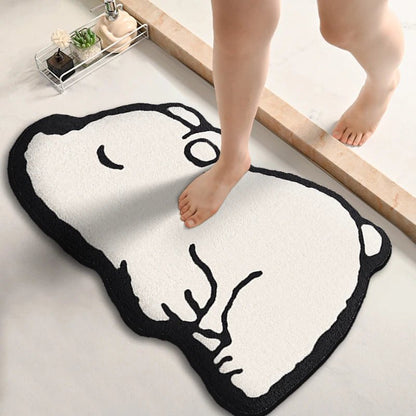 Tapis de bain ours dormeur — Douceur & Sérénité pour votre salle de bain