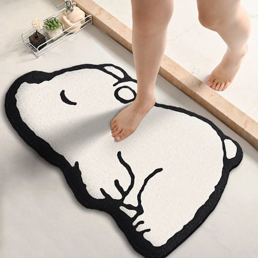 Tapis de bain ours dormeur — Douceur & Sérénité pour votre salle de bain