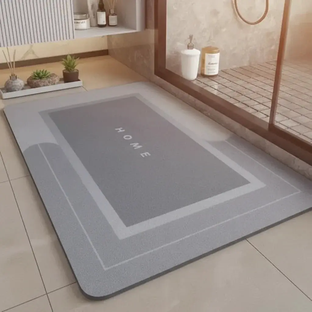 Tapis de bain séchage rapide Bleu - Confort et Praticité