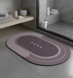 Tapis de bain séchage rapide élégant en rose | Confort et style