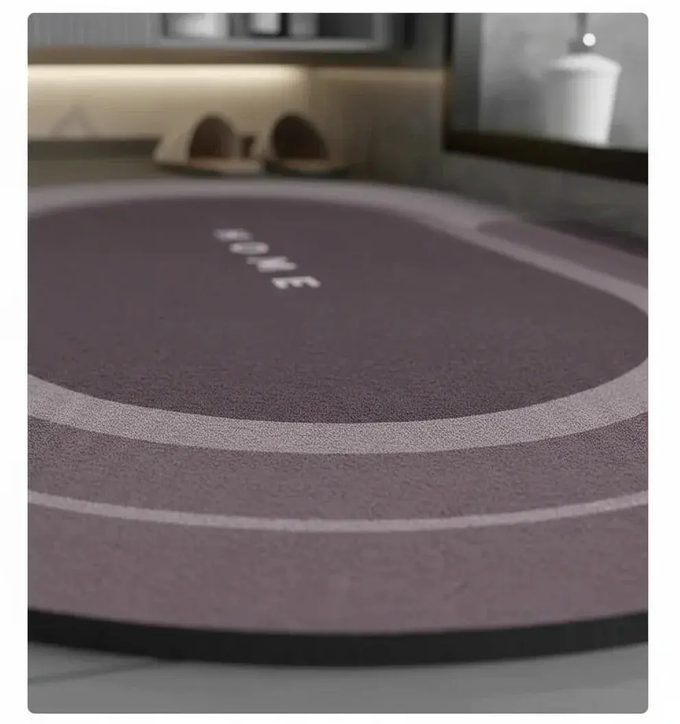 Tapis de bain séchage rapide élégant en rose | Confort et style