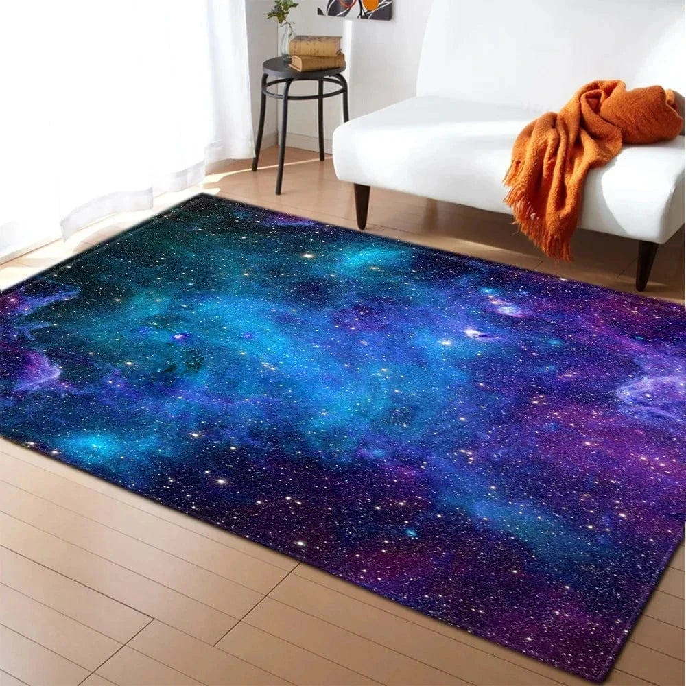 Ma boutique Bleu / 40x60cm 16x24 inch Tapis de chambre d'enfant Millions d'étoile