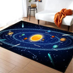 Ma boutique Bleu / 40x60cm 16x24 inch Tapis de chambre d'enfant Système solaire 3D