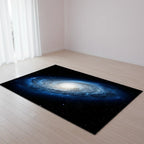 Tapis de chambre enfant galaxie 3D - Design unique et ludique pour une décoration magique Bleu / 40x60cm