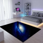 Tapis de chambre enfant galaxie 3D - Design unique et ludique pour une décoration magique