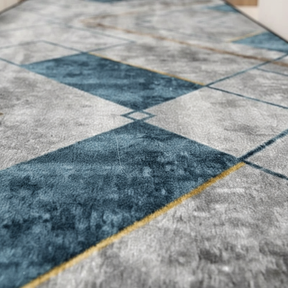 Tapis de couloir géométrique long pour une décoration moderne