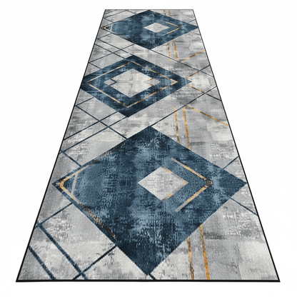Tapis de couloir géométrique moderne pour un intérieur élégant