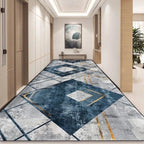 Cosysol Gris / 1.9x6.5ft(60x200cm) Tapis de couloir long et moderne géométrique