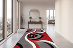 Tapis de Couloir Long Style Abstrait Géométrique
