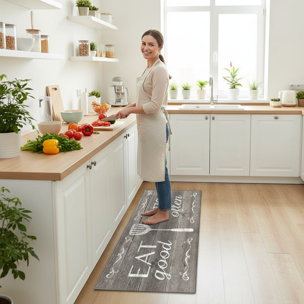 Tapis de Cuisine Drôle EAT Good Laugh Often